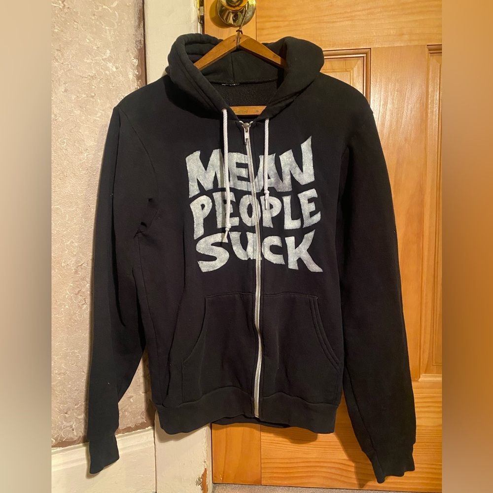 Mean People Suck Handpainted Hoodie
